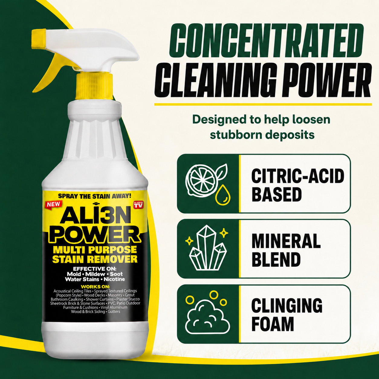 Ali3n Power Multi-Purpose Stain Remover Spray Set