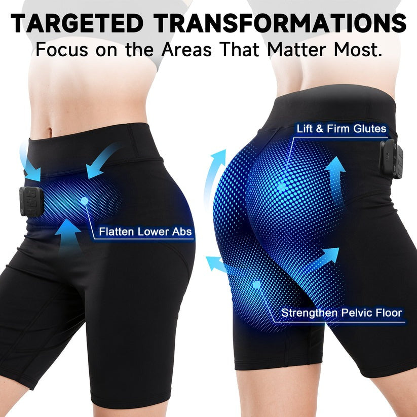 Neravio 3-Zone EMS Toning Shorts: Targeted Abdomen, Glutes & Pelvic Floor Support