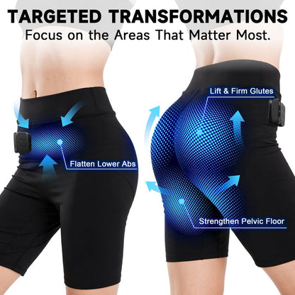 Neravio 3-Zone EMS Toning Shorts: Targeted Abdomen, Glutes & Pelvic Floor Support