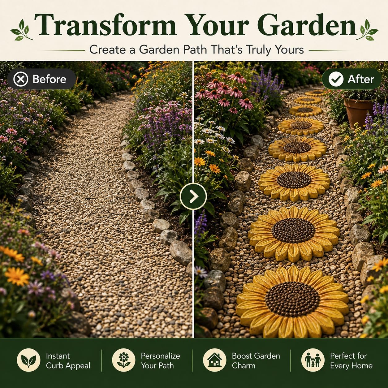 💥 Last-Day Sale - Garden Art Stepping Stone Mold💥