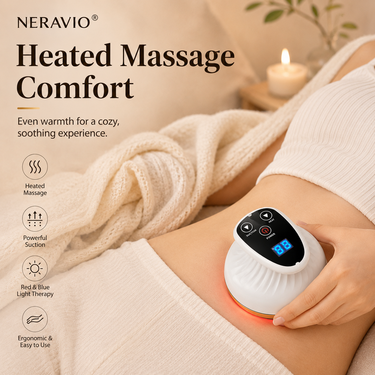 NERAVIO® Sculpt Pro Electric Cupping Massager – Firmer, More Toned Skin