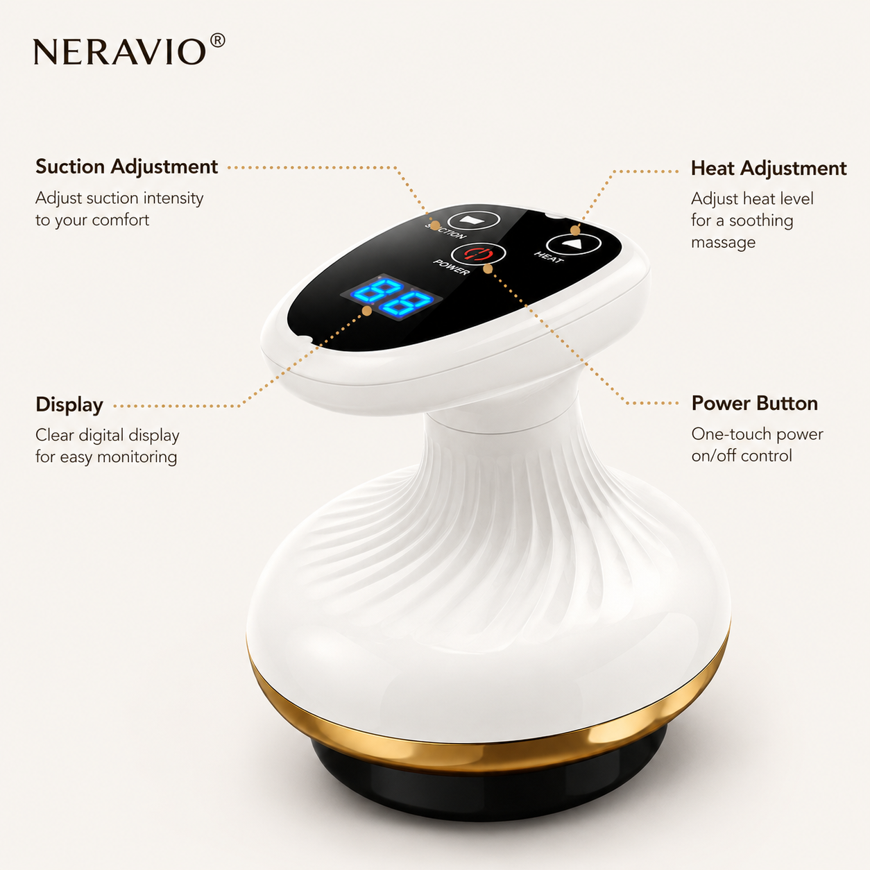 NERAVIO® Sculpt Pro Electric Cupping Massager – Firmer, More Toned Skin