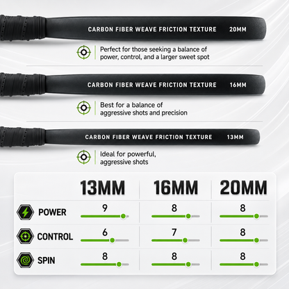 Neravio AeroStrike™ 16MM T700 Carbon Pickleball Paddle