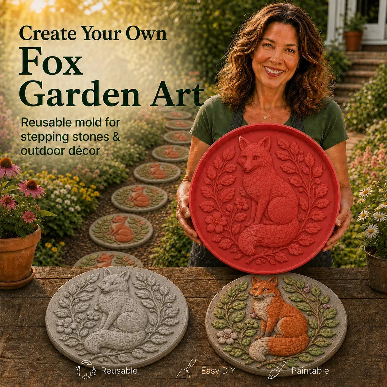 💥 Last-Day Sale - Garden Art Stepping Stone Mold💥