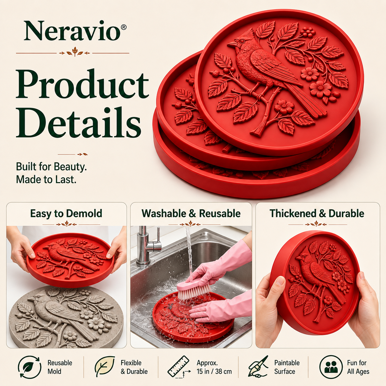 💥 Last-Day Sale - Garden Art Stepping Stone Mold💥