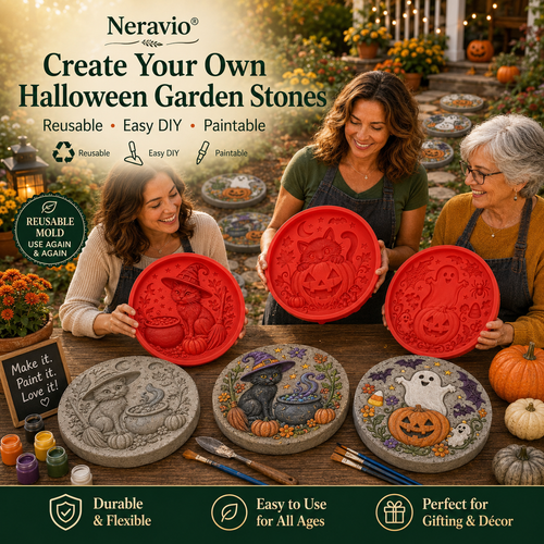 🔥2026 New Arrivals💥 Reusable Silicone Stepping Stone Mold for Halloween DIY Garden Pathway