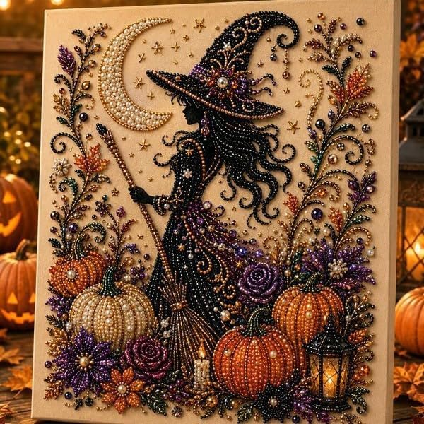 Neravio® Spooky Pearl Art DIY Kit – Halloween 3D Craft & Décor