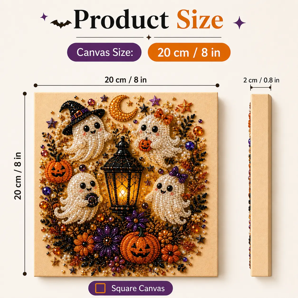 Neravio® Spooky Pearl Art DIY Kit – Halloween 3D Craft & Décor
