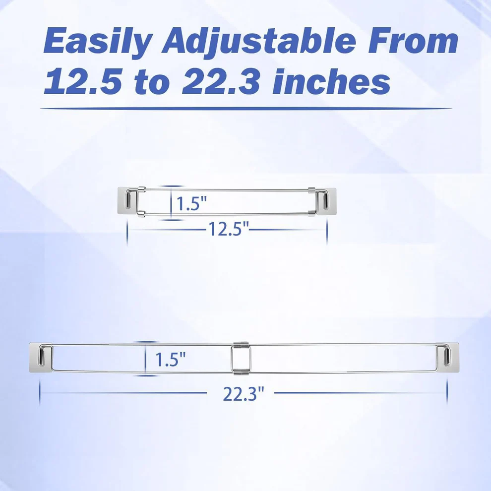Neravio™ Secure Bars – Adjustable Stainless Steel Rods for Organizing