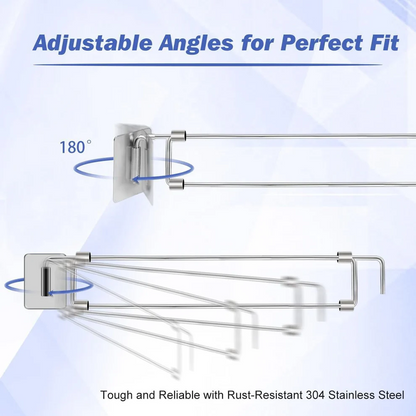 Neravio™ Secure Bars – Adjustable Stainless Steel Rods for Organizing
