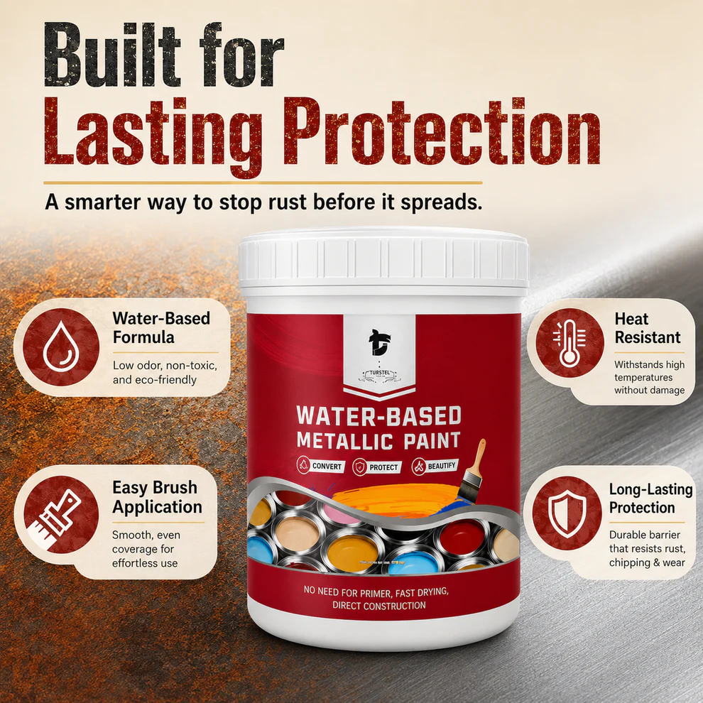 Neravio™ Water-Based Rust Converter & Metal Restorer