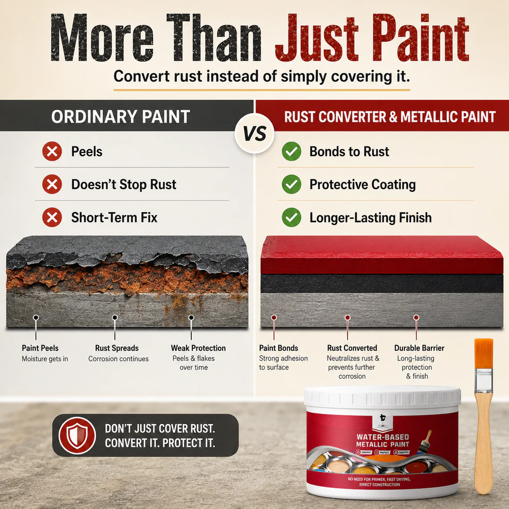 Neravio™ Water-Based Rust Converter & Metal Restorer