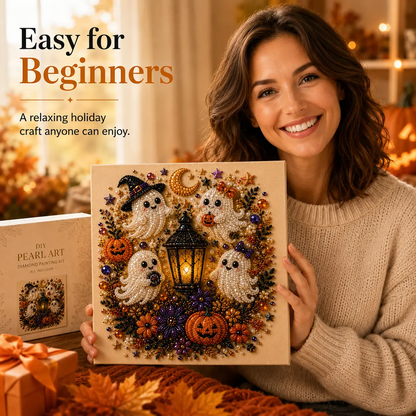 Neravio® Spooky Pearl Art DIY Kit – Halloween 3D Craft & Décor
