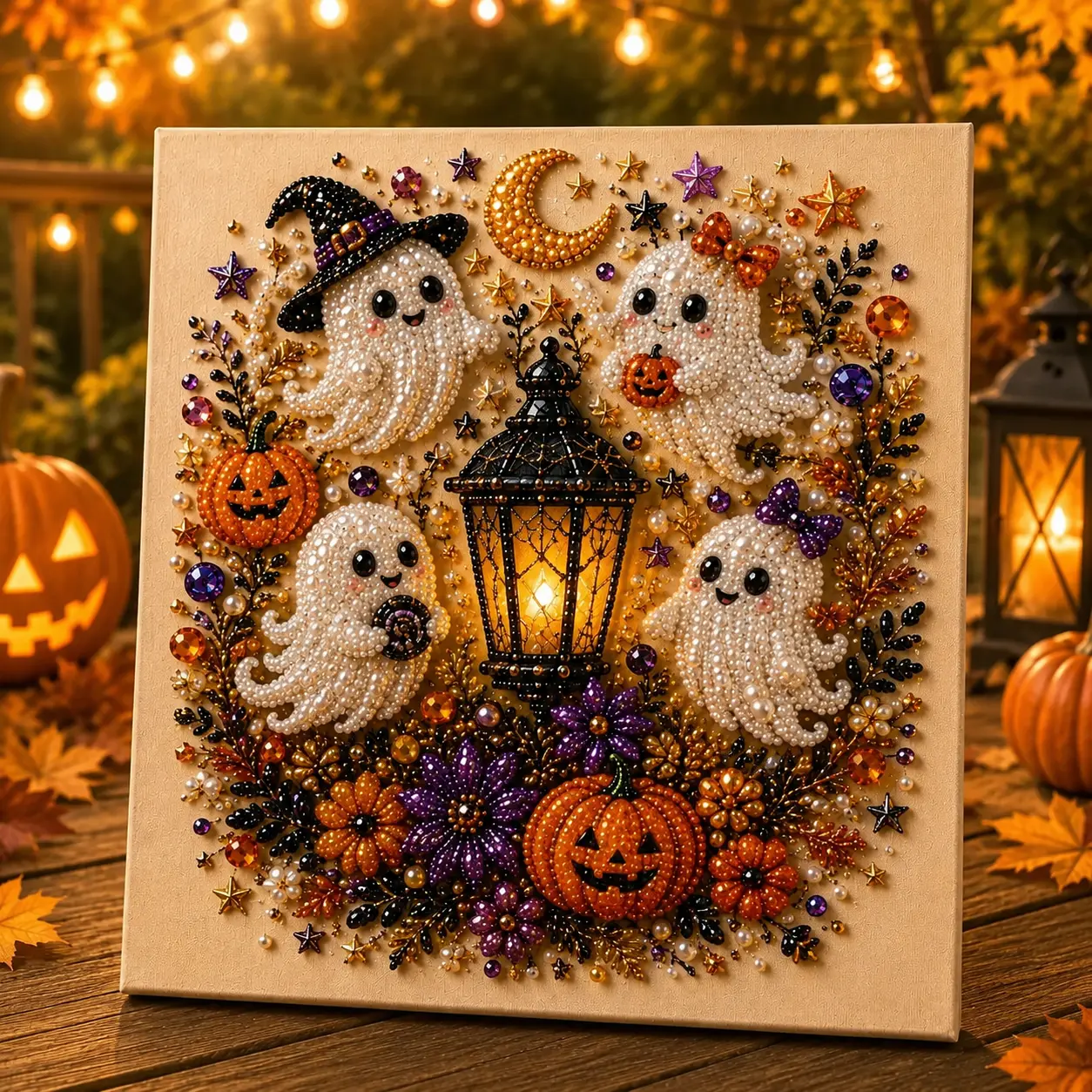 Neravio® Spooky Pearl Art DIY Kit – Halloween 3D Craft & Décor