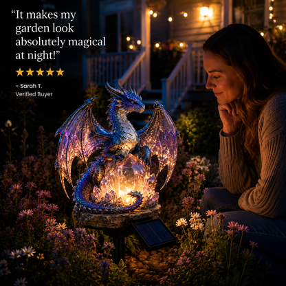 💥LAST DAY 55% OFF🐉 Amethyst Crystal Dragon✨️Solar Dragon Crystal Garden Light