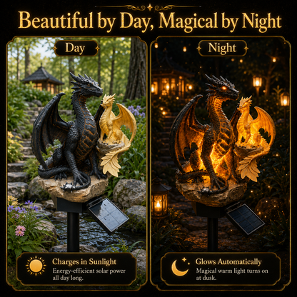 💥LAST DAY 55% OFF🐉 Amethyst Crystal Dragon✨️Solar Dragon Crystal Garden Light