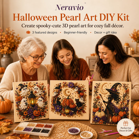 Neravio® Spooky Pearl Art DIY Kit – Halloween 3D Craft & Décor
