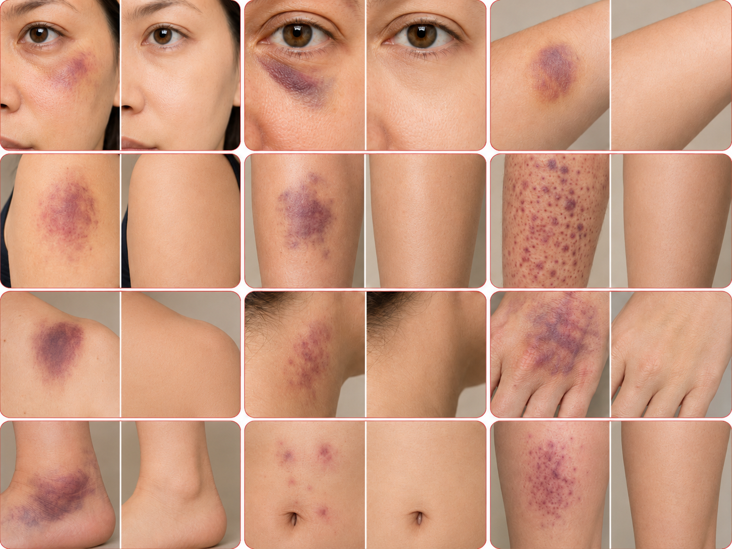Neravio™ bruise fade and skin repair result